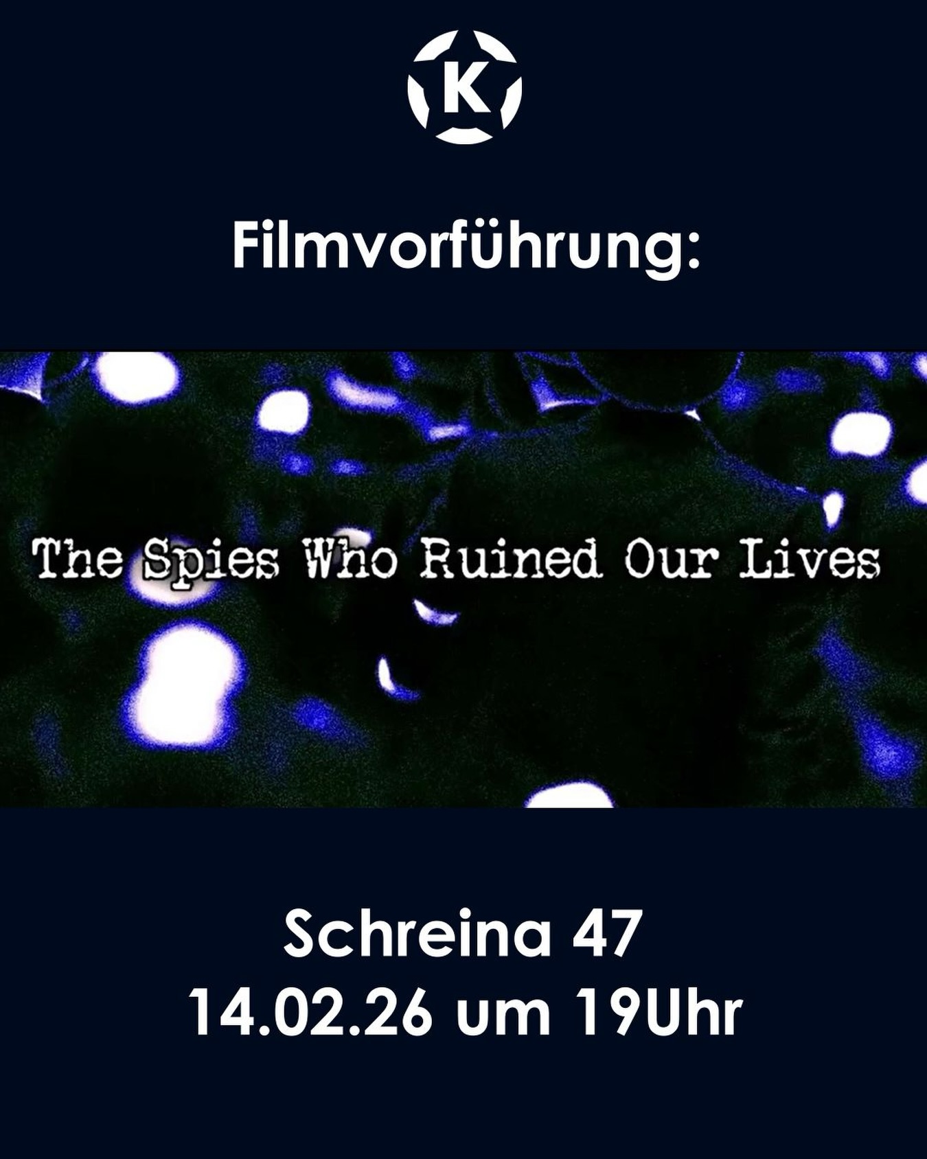 Instagram – 2026-02-12: Am Samstag, den 14.02., zeigen wir den Film „The spies who r